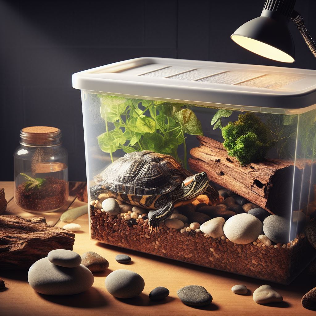 How to Make a Turtle Habitat Out of Household Items