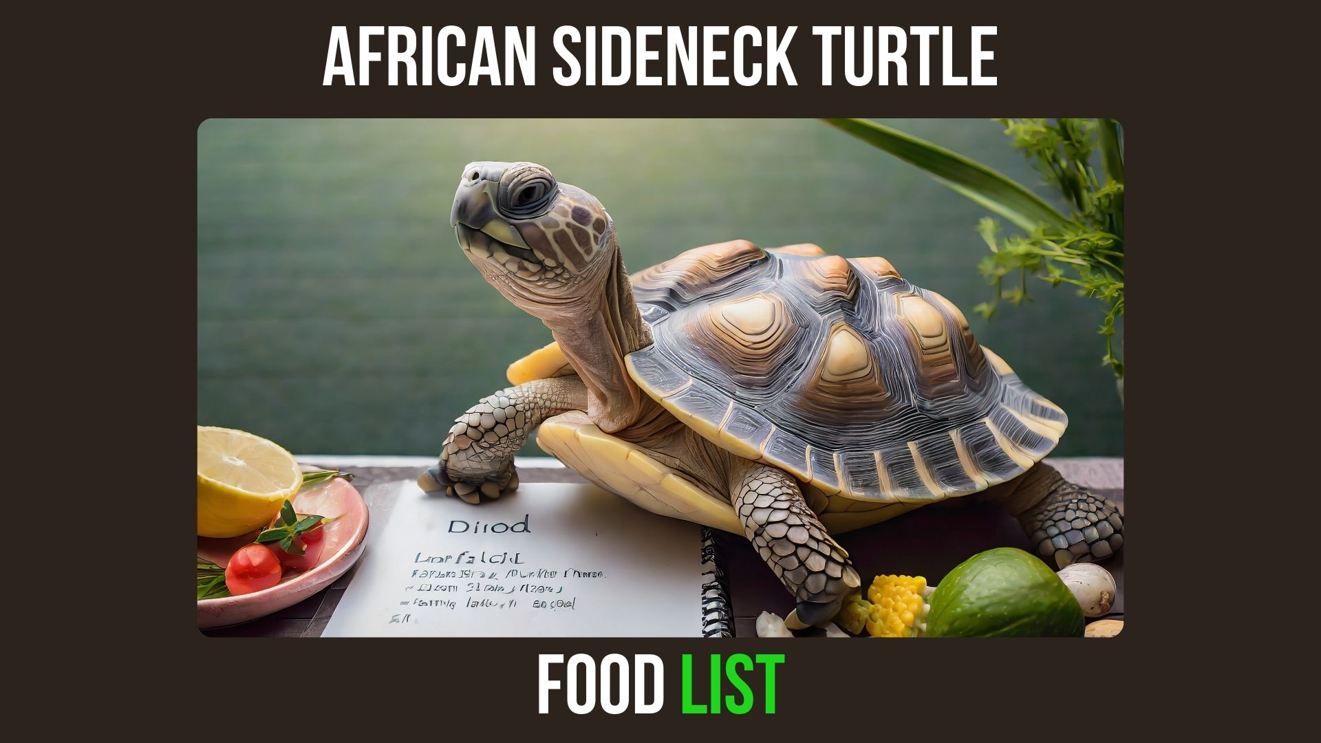 African Sideneck Turtle Food List